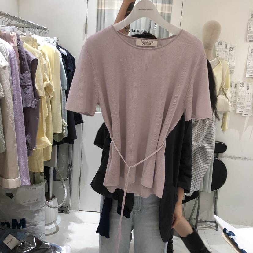 MONDAY TO SUNDAY韓國直郵女裝新款職業熱賣推薦休閑T恤MONDAY TO SUNDAYT恤