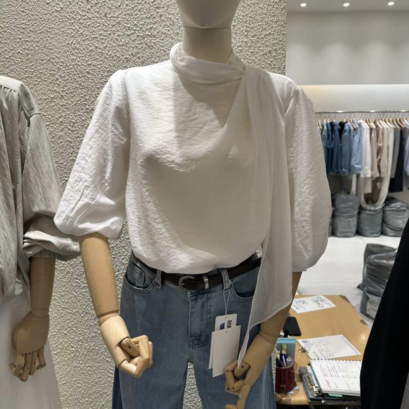 BLUEI-D/N SHARP韓國直郵實拍女士新款熱賣襯衫蕾絲衫Blue i-d/N SHARP襯衫/蕾絲衫