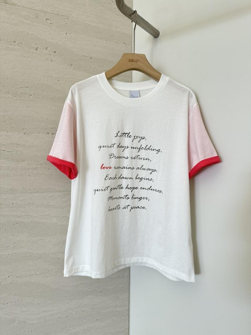 CELLI韓國直郵女士新品推薦職業時尚26春夏熱賣人氣T恤雙層CELLIT恤