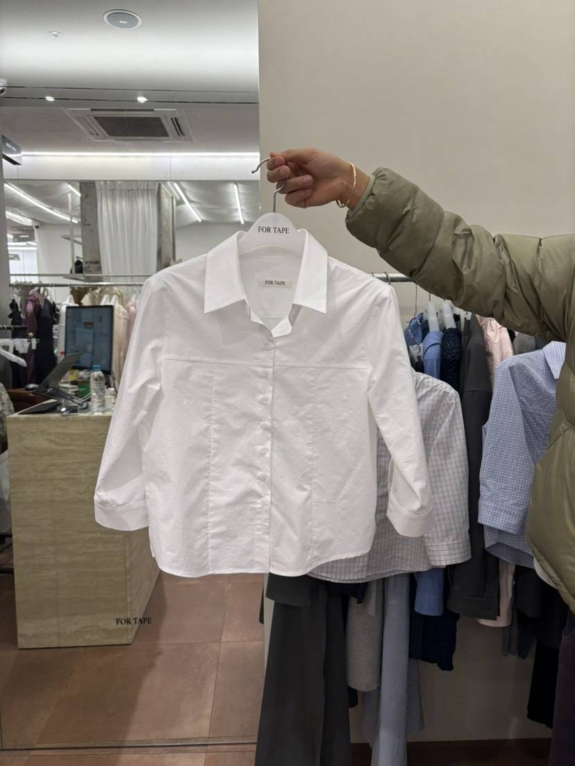 FOR TAPE韓國直郵實拍女裝新品推薦熱賣26春夏襯衫蕾絲衫FOR TAPE襯衫/蕾絲衫