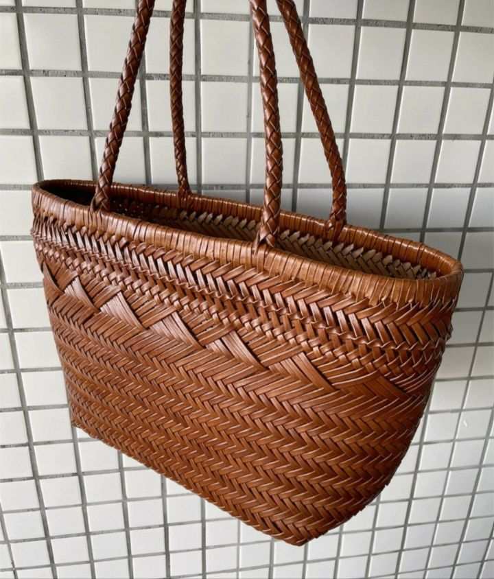 TROUVAILLE韓國直郵實拍女士新品休閑單肩斜跨包牛皮混紡TROUVAILLE單肩/斜跨包