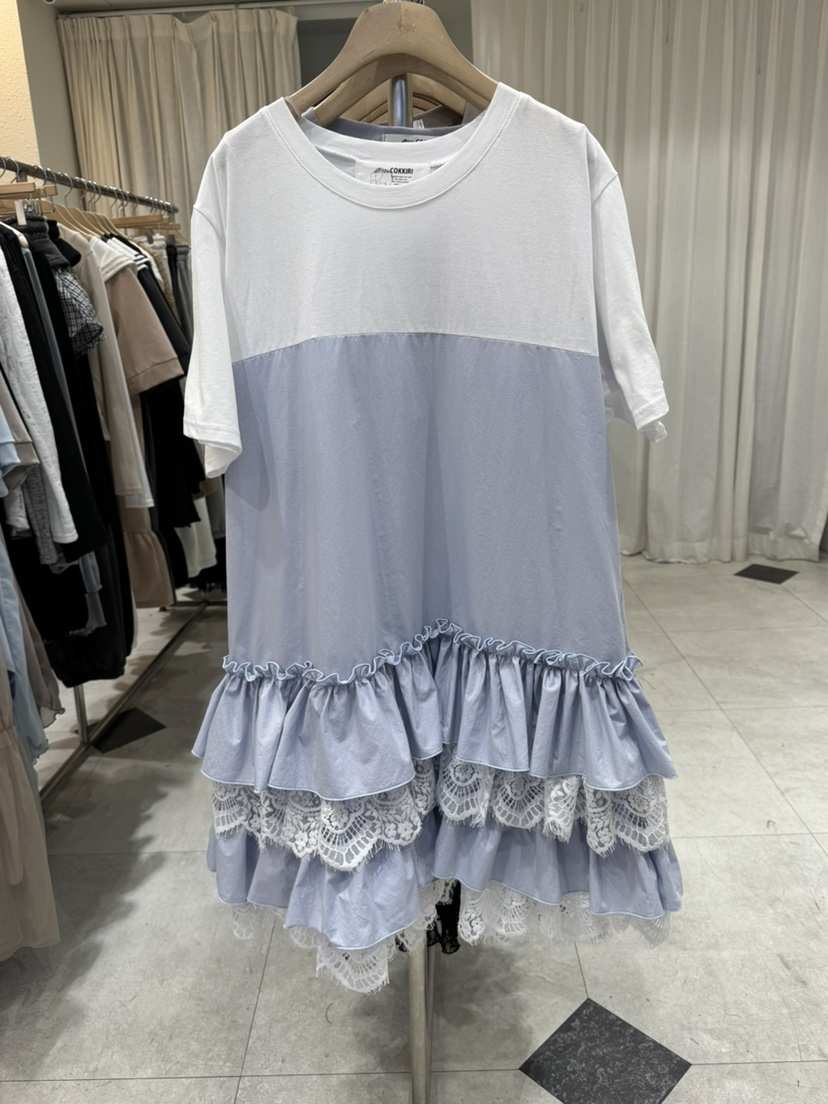 COKKIRI韓國直郵女士新品休閑推薦時尚職業人氣連衣裙蕾絲COKKIRI連衣裙