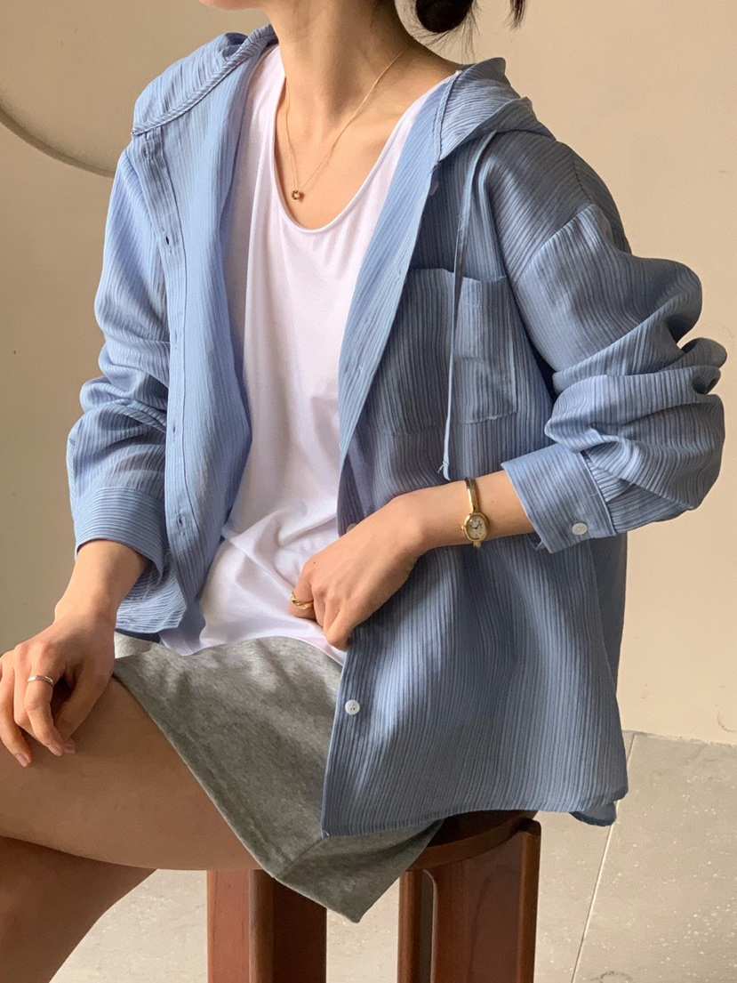 COBALT BLUE韓國直郵實拍女士新品人氣26春夏襯衫蕾絲衫COBALT BLUE襯衫/蕾絲衫