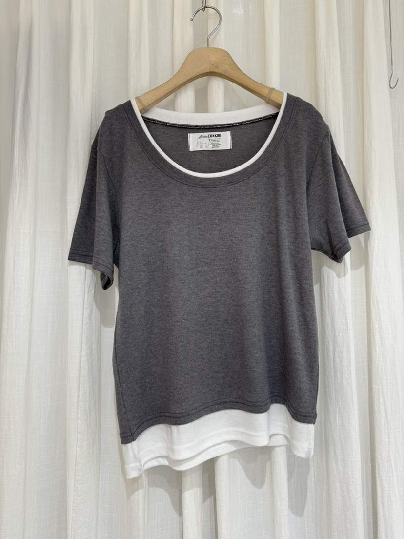 COKKIRI韓國直郵實拍女士新品熱賣時尚休閑職業26春夏T恤COKKIRIT恤