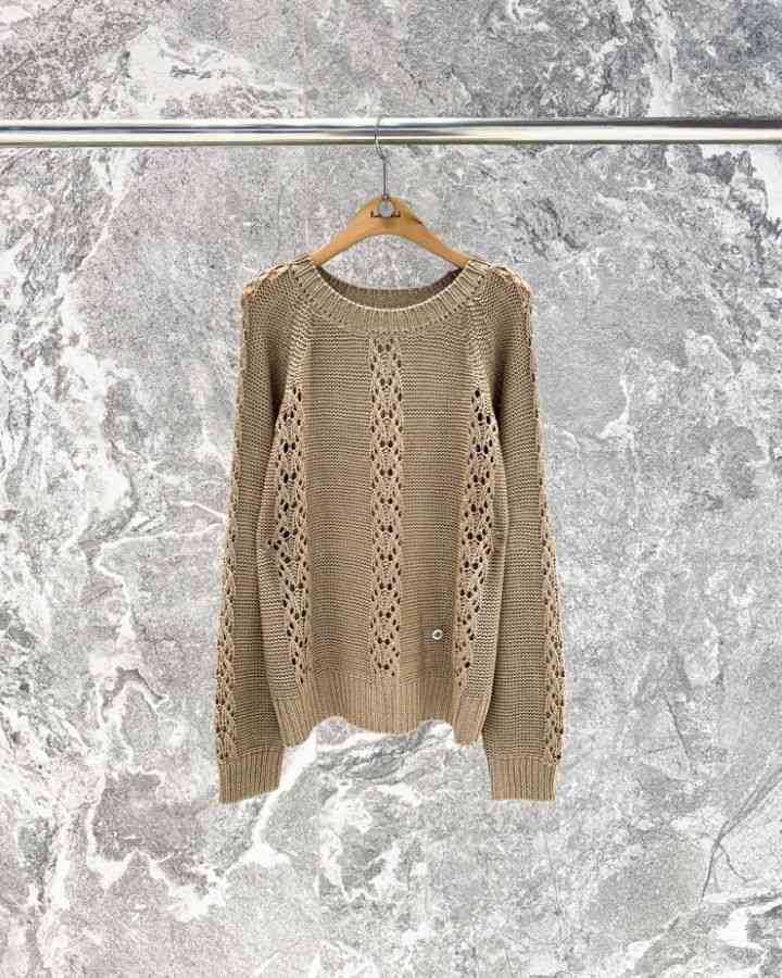 ROOKIE BUD韓國代購女裝新品休閑人氣推薦26春夏針織衫亞麻ROOKIE BUD-P針織衫