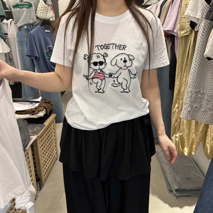 A.CES韓國代購女士新品推薦時尚人氣熱賣職業26春夏休閑T恤A.CEST恤