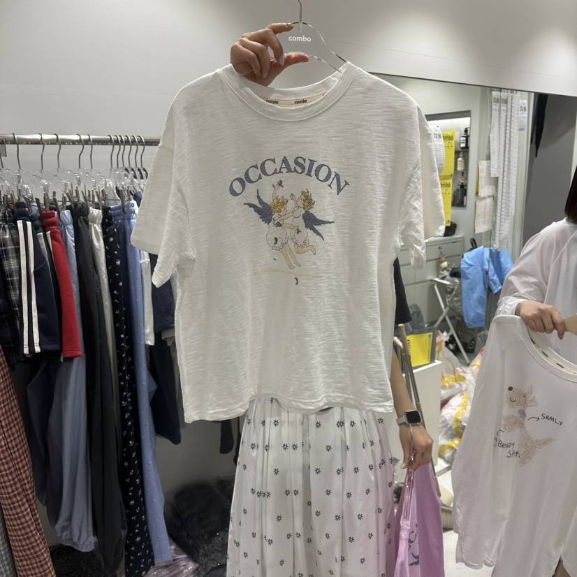 COMBO韓國東大門代購女士新款職業26春夏時尚熱賣休閑T恤COM_BOT恤