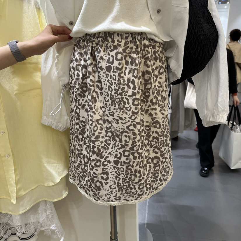 WINSOME韓國代購女裝新款時尚26春夏人氣職業休閑長裙豹紋WINSOME長裙