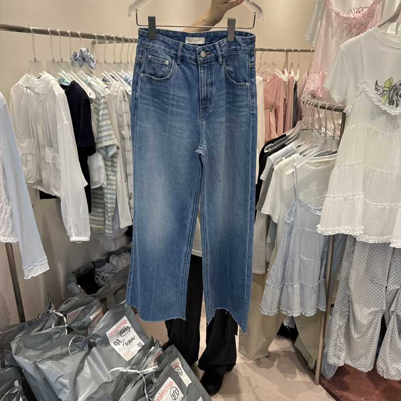 MIMME/LOOKK韓國直郵實拍女裝新款時尚26春夏熱賣牛仔褲MIMME/LOOKK牛仔褲