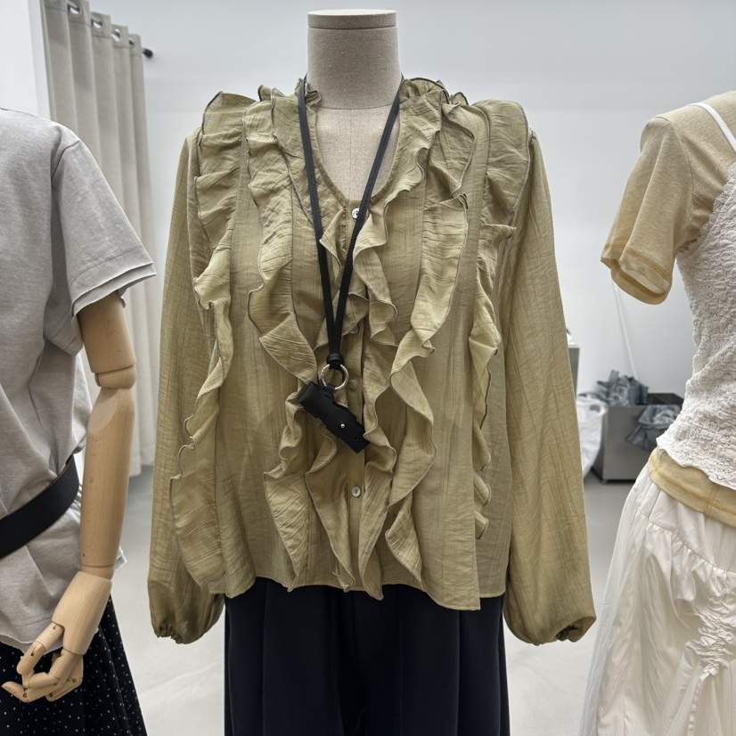 ENHANCE韓國直郵實拍女裝新品26春夏休閑襯衫蕾絲衫不含項鏈ENHANCE/HOPESMORE襯衫/蕾絲衫