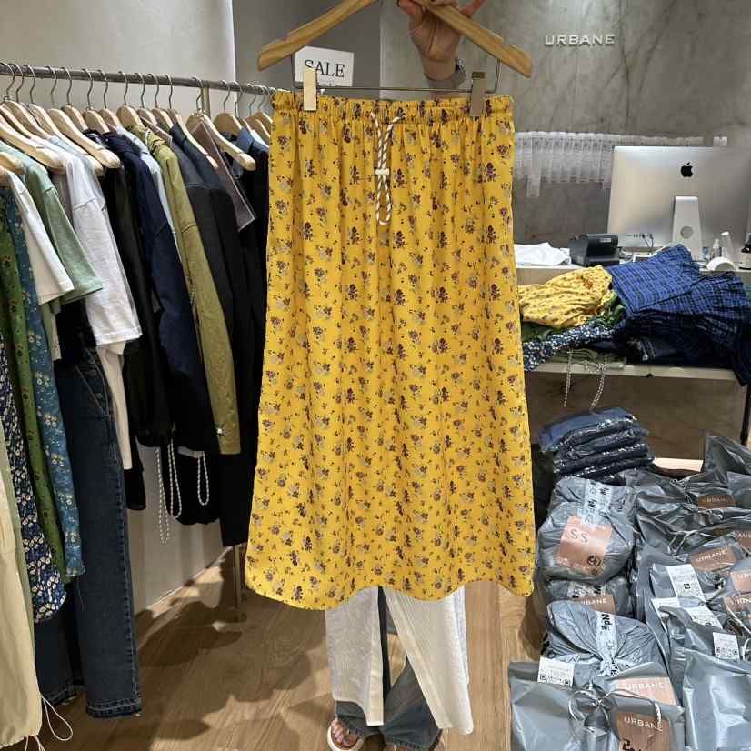 URBANE-P韓國代購女士新款時尚職業26春夏推薦熱賣休閑長裙URBANE-P長裙