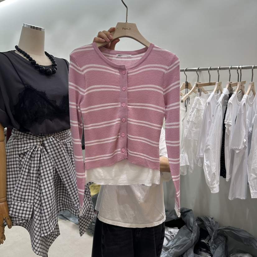 PART3韓國代購女裝新款職業人氣26春夏熱賣推薦針織衫假兩件Part.3針織衫