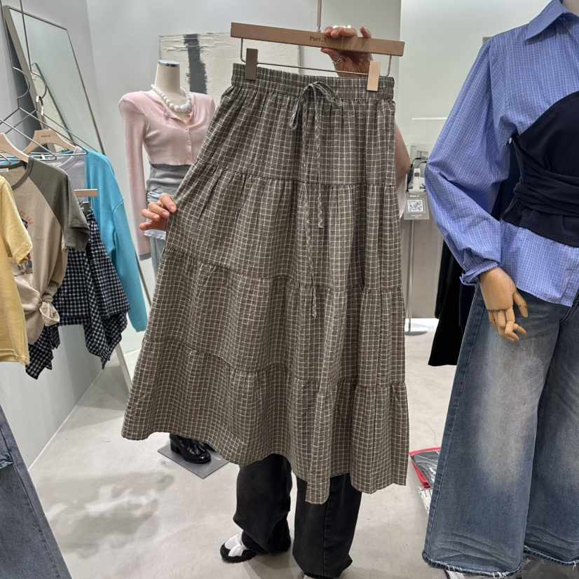 PART3韓國代購女士新品熱賣職業時尚人氣26春夏推薦長裙格子Part.3長裙