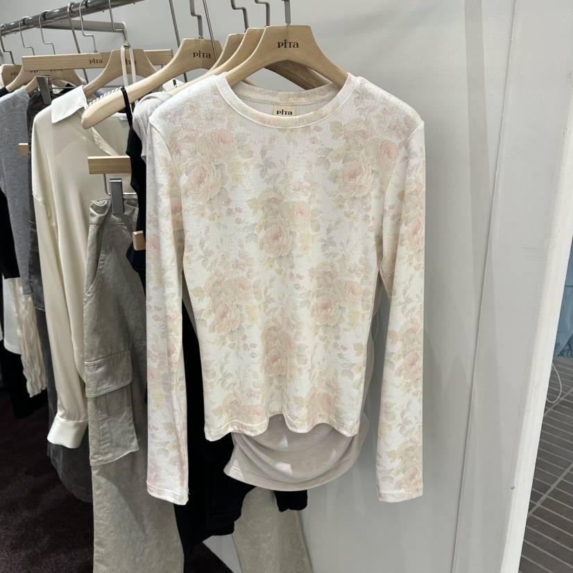 PITA/THEVERLIN韓國東大門代購女士新品時尚推薦長袖T恤PITA/THEVERLIN長袖T恤