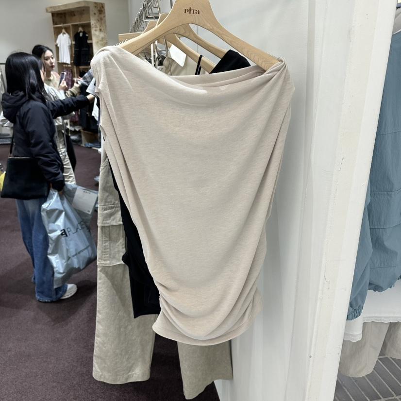 PITA/THEVERLIN韓國代購女士新品時尚休閑職業吊帶背心露肩PITA/THEVERLIN吊帶/背心