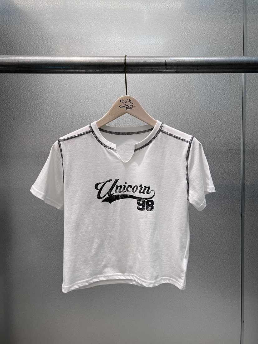 GVR COMPANY/RAWOO韓國直郵實拍女裝新品職業26春夏T恤GVR COMPANY/RAWOOT恤