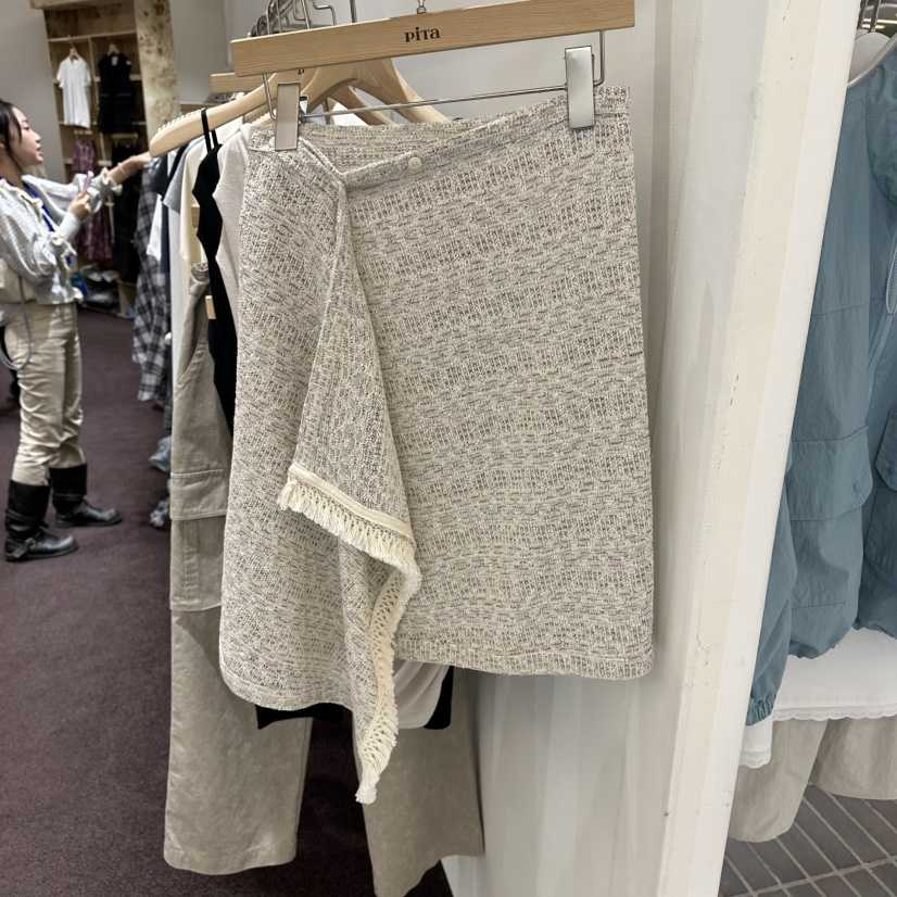 PITA/THEVERLIN韓國代購女士新品職業熱賣人氣時尚短裙流蘇PITA/THEVERLIN短裙