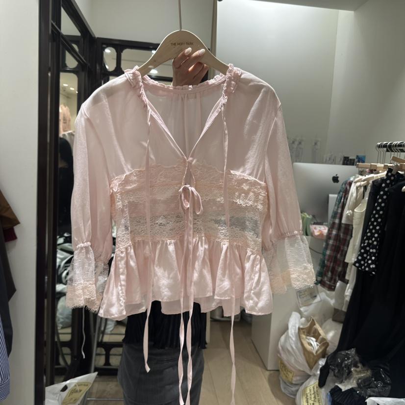 THEMORYPARK韓國東大門代購女士新款推薦職業熱賣襯衫蕾絲衫THE MORY PARK襯衫/蕾絲衫