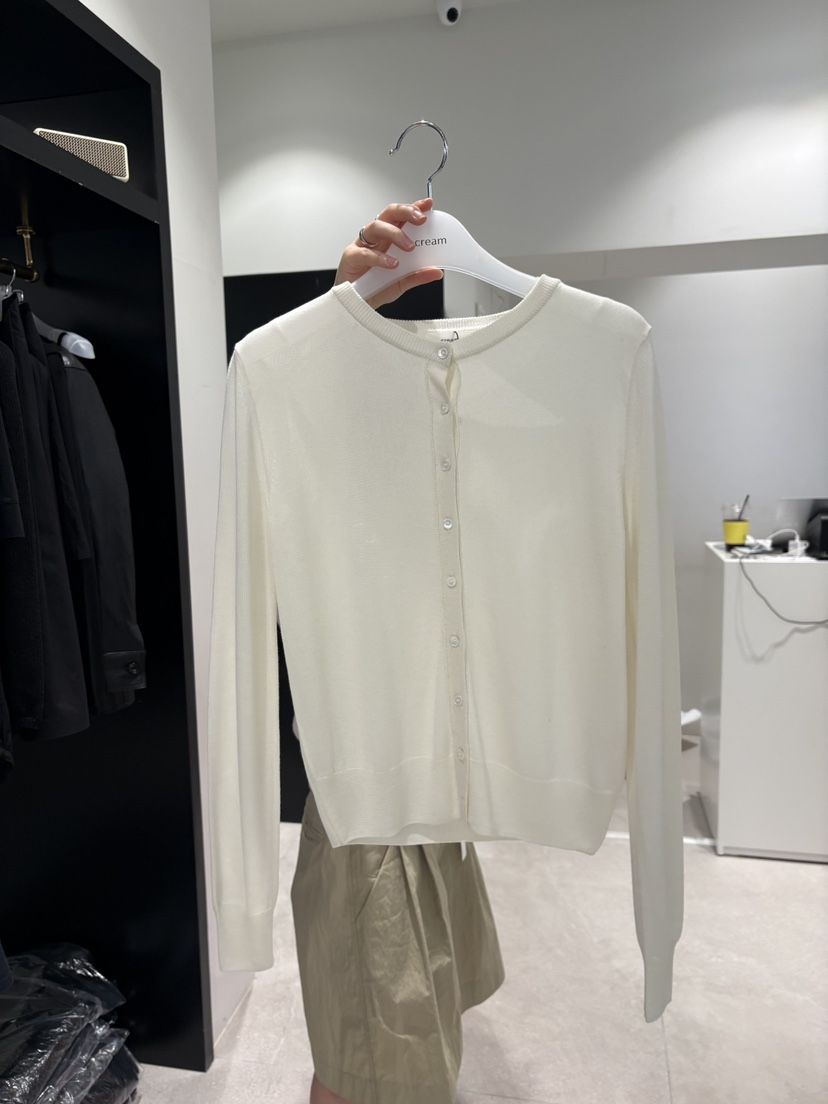 CREAM-P韓國直郵實拍女士新款26春夏熱賣針織衫絲綢開衫CREAM-P針織衫