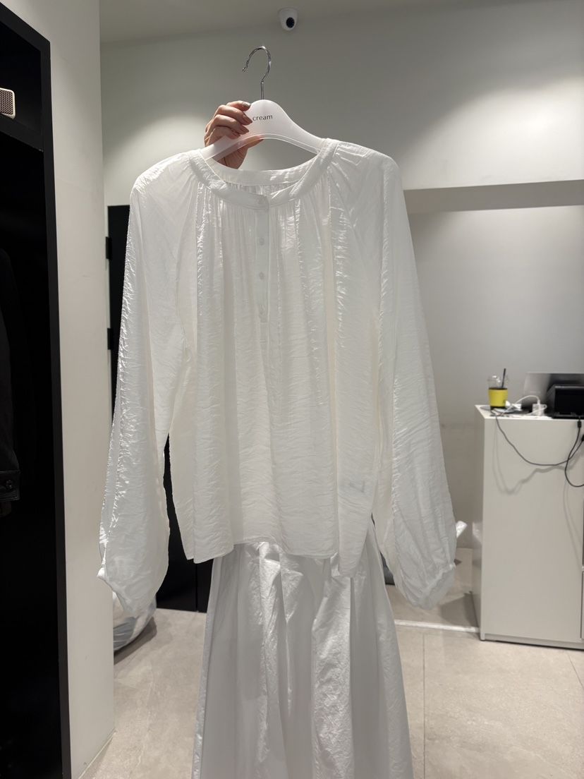 CREAM-P韓國東大門直郵女裝新品時尚休閑職業襯衫蕾絲衫CREAM-P襯衫/蕾絲衫