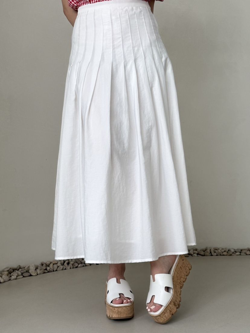 DEMAR韓國直郵實拍女士新品時尚職業人氣熱賣長裙百褶褶裙DEMAR長裙