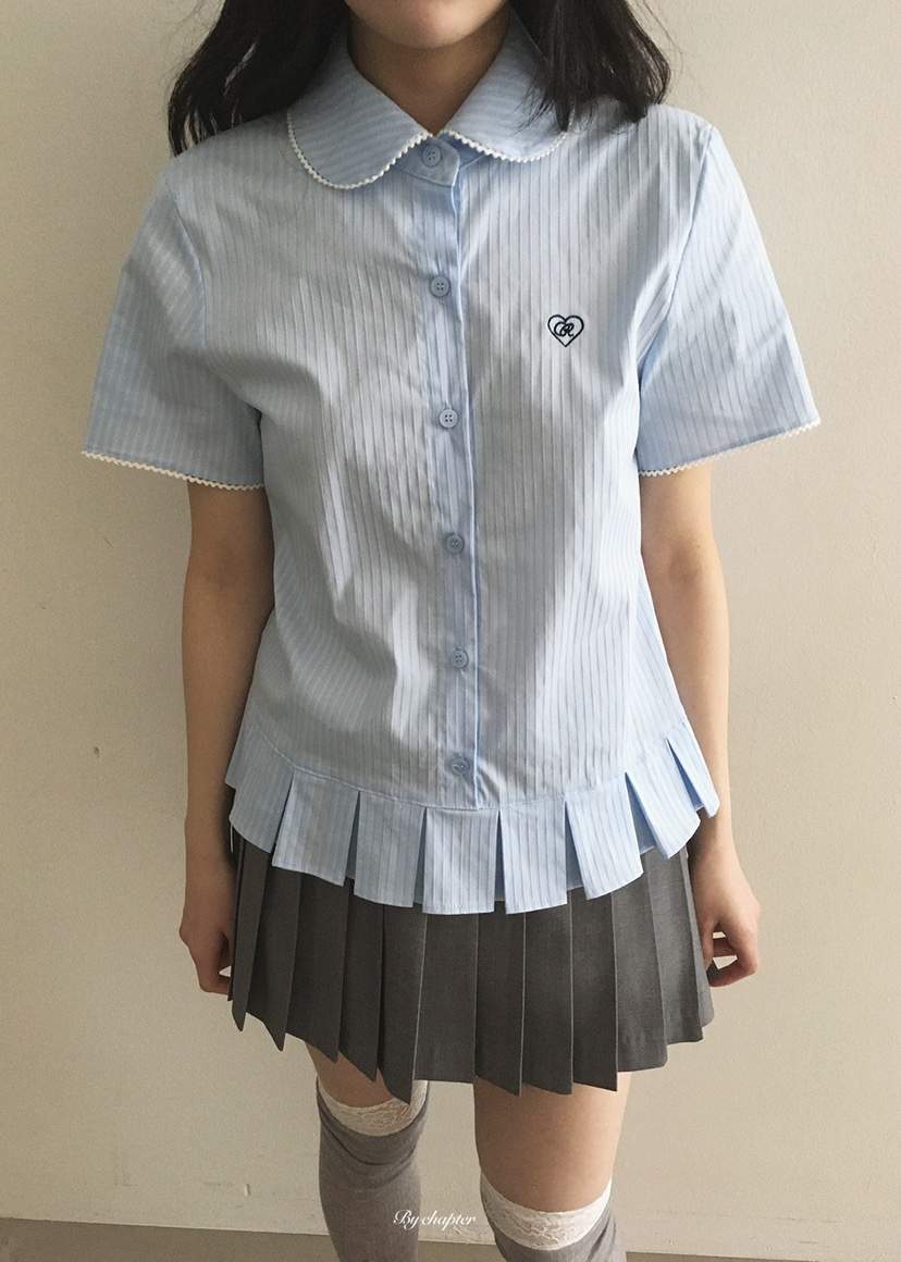 BY CHAPTER韓國代購女裝新品休閑職業時尚人氣襯衫蕾絲衫BY Chapter襯衫/蕾絲衫