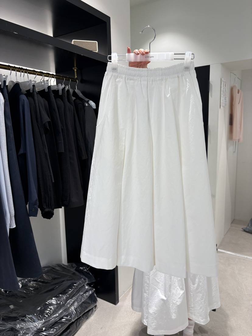 CREAM-P韓國東大門代購女士新品時尚休閑26春夏推薦長裙CREAM-P長裙