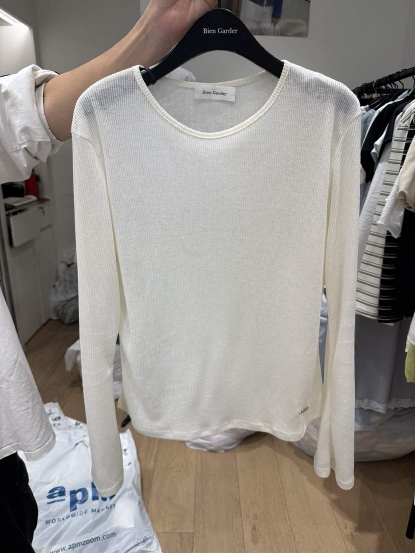 BIEN GARDER韓國直郵實拍女士新款熱賣推薦時尚職業長袖T恤BIEN GARDER長袖T恤