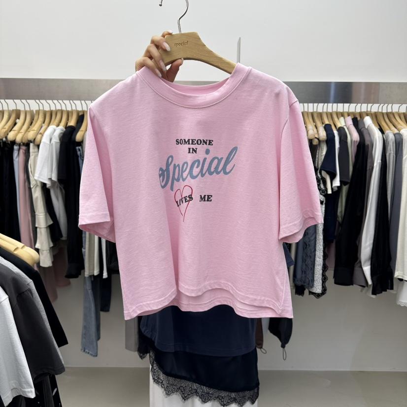 SPECIAL韓國直郵實拍女士新品職業熱賣時尚26春夏休閑T恤SPECIALT恤