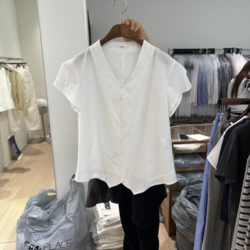 AGO韓國東大門代購女裝新品推薦時尚人氣熱賣26春夏襯衫蕾絲衫AGO襯衫/蕾絲衫