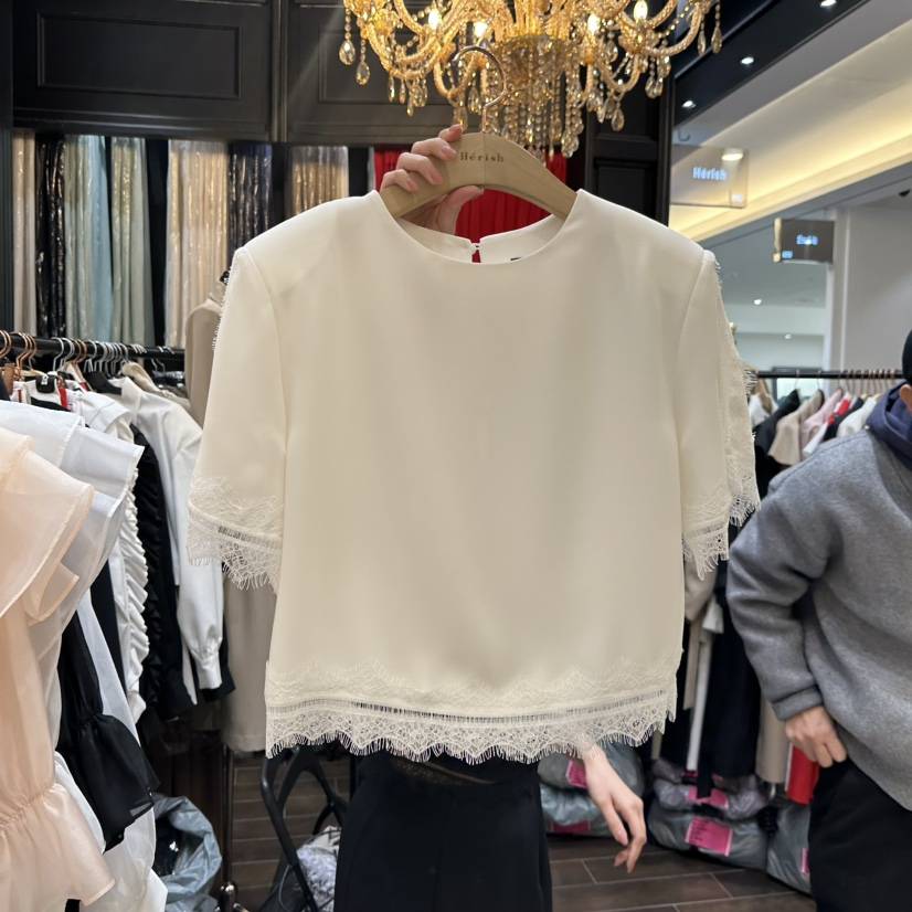 HERISH韓國代購女裝新款推薦人氣職業熱賣26春夏襯衫蕾絲衫Herish襯衫/蕾絲衫