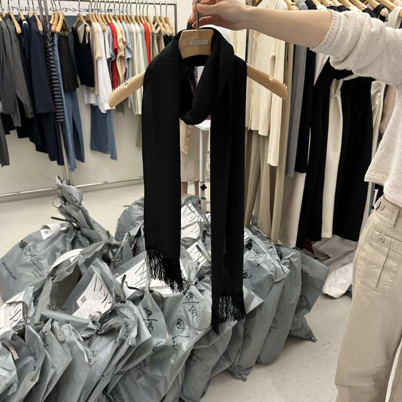 MER韓國代購女裝新品職業26春夏時尚熱賣人氣圍巾披肩圍巾MER/ANGELO BIANCO圍巾/披肩