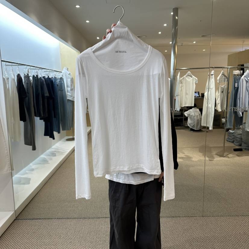 ARTISANAL韓國東大門直郵女裝新款職業休閑時尚長袖T恤透明ARTISANAL長袖T恤