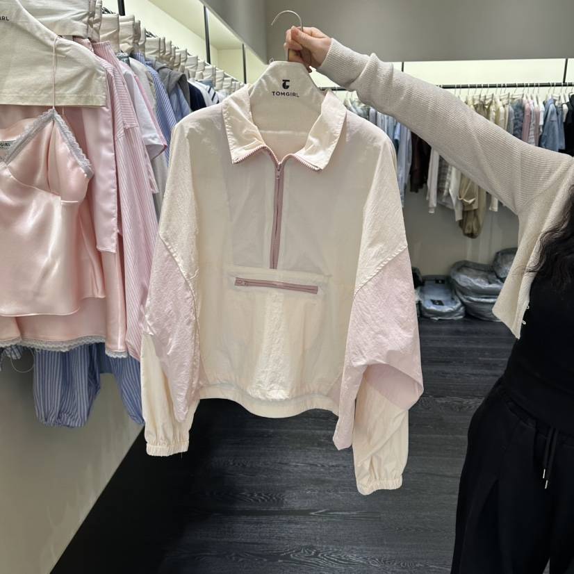 TOMGIRL韓國直郵實拍女士新款26春夏熱賣人氣休閑襯衫蕾絲衫TOMGIRL襯衫/蕾絲衫
