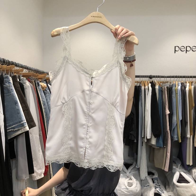 ALMOND PEPE韓國東大門代購女裝新品推薦26春夏吊帶背心ALMOND PEPE吊帶/背心