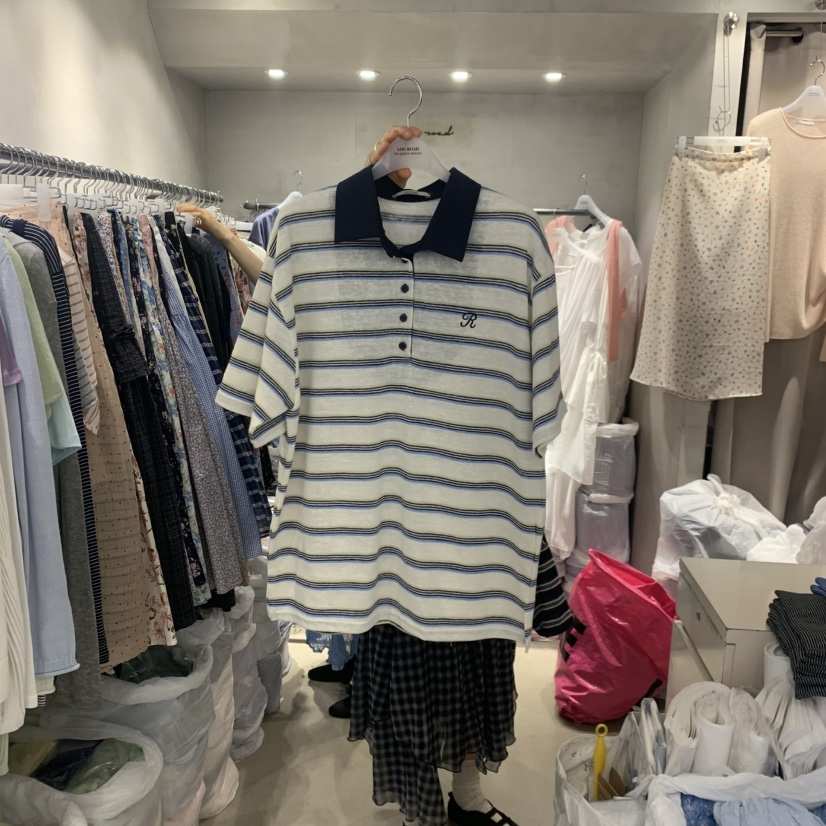 LOGROAD韓國東大門直郵女裝新款職業推薦26春夏休閑時尚T恤LOG ROADT恤