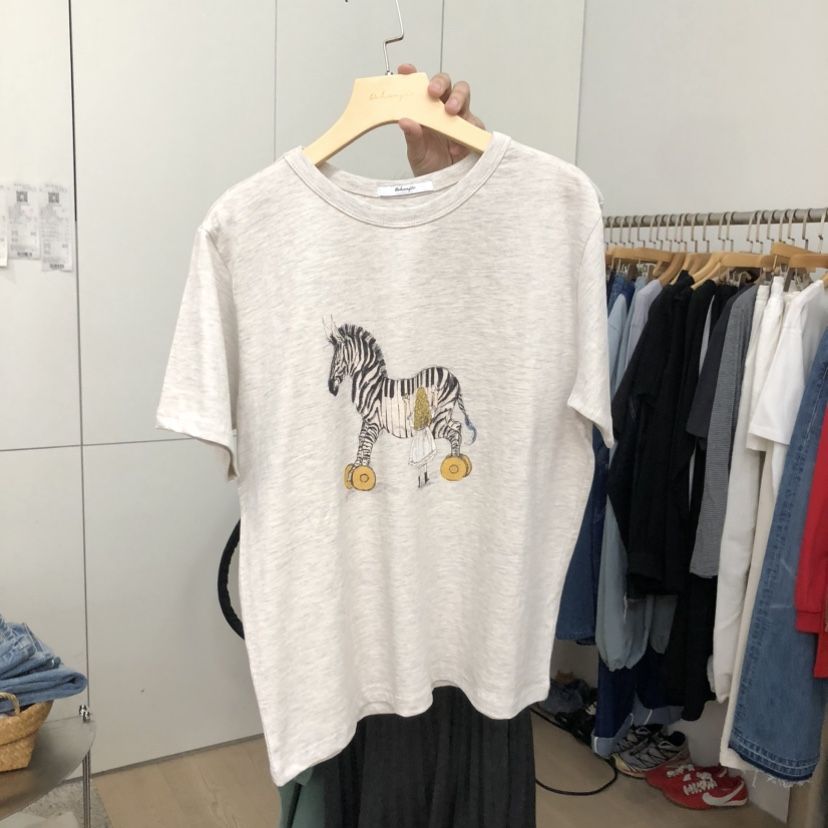 DOHWAJI韓國直郵實拍女裝新品人氣休閑職業26春夏推薦T恤DOHWAJIT恤