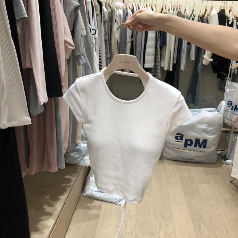 MEMOIRE韓國直郵女士新品熱賣人氣26春夏休閑時尚職業T恤MEMOIRET恤