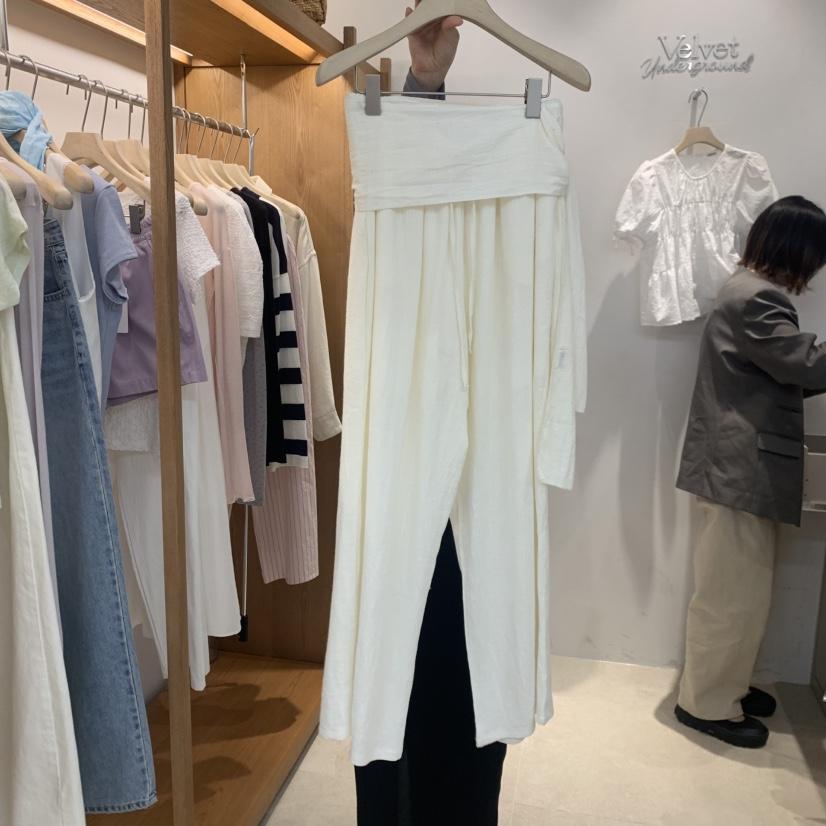 VELVET UNDERGROUND韓國東大門直郵女裝新品推薦套裝亞麻圍巾VELVET UNDERGROUND套裝