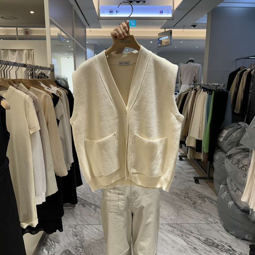 MER韓國直郵女裝新款休閑推薦職業熱賣時尚人氣26春夏馬甲MER/ANGELO BIANCO馬甲