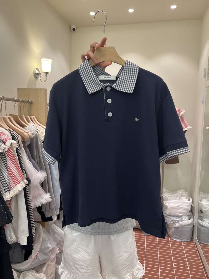 BE&amp;BE韓國直郵女裝新款26春夏真品人氣熱賣職業休閑T恤BE&beT恤