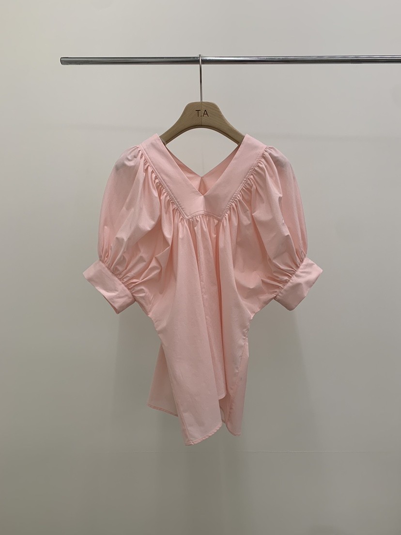 THE ABLE東大門直郵女士新款熱賣真品26春夏襯衫蕾絲衫褶皺THE ABLE/TA襯衫/蕾絲衫