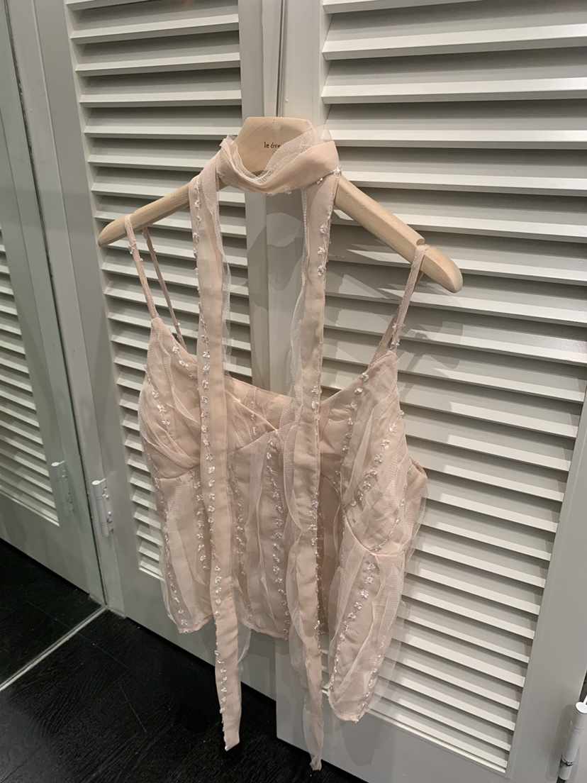 LE OVE/VERDI韓國代購女士新款人氣休閑吊帶背心含脖帶LE OVE/VERDI吊帶/背心