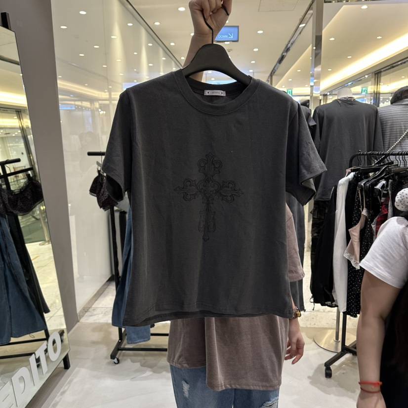 CREDITO韓國代購女裝新款26春夏推薦時尚職業真品人氣T恤CREDITOT恤