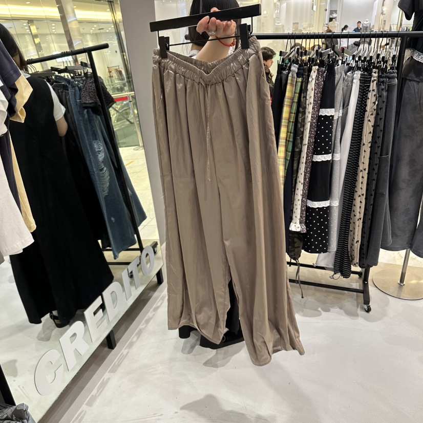 CREDITO韓國代購女裝新款時尚26春夏熱賣職業推薦休閑褲尼龍CREDITO休閑褲