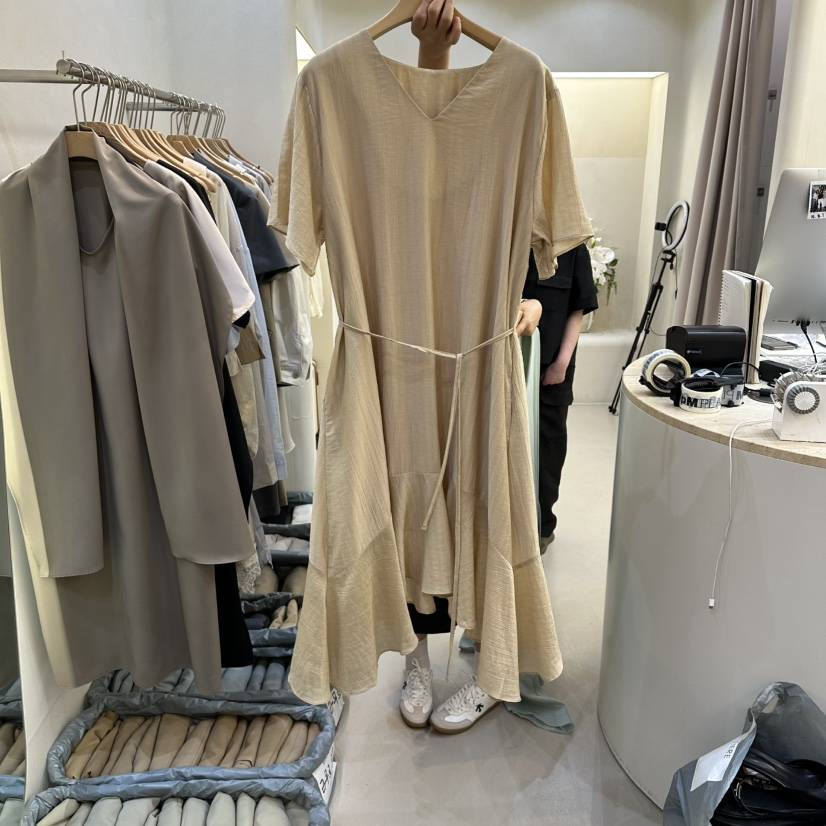 MATIERE韓國代購女士新款職業休閑推薦時尚熱賣26春夏連衣裙MATIERE連衣裙