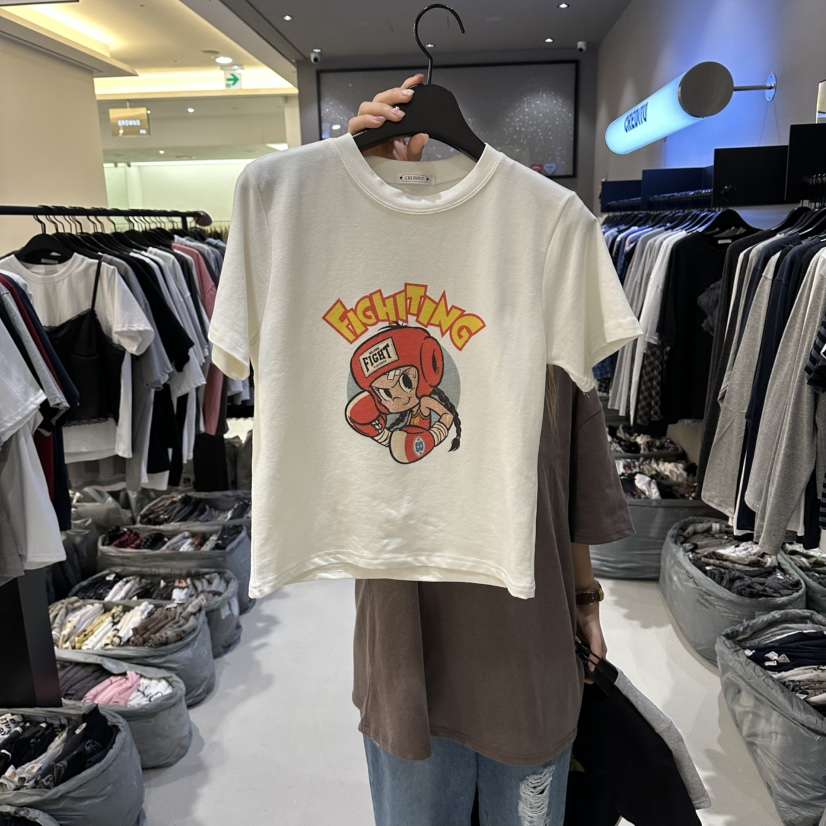 CREDITO東大門代購女裝新款推薦人氣26春夏時尚真品職業T恤CREDITOT恤