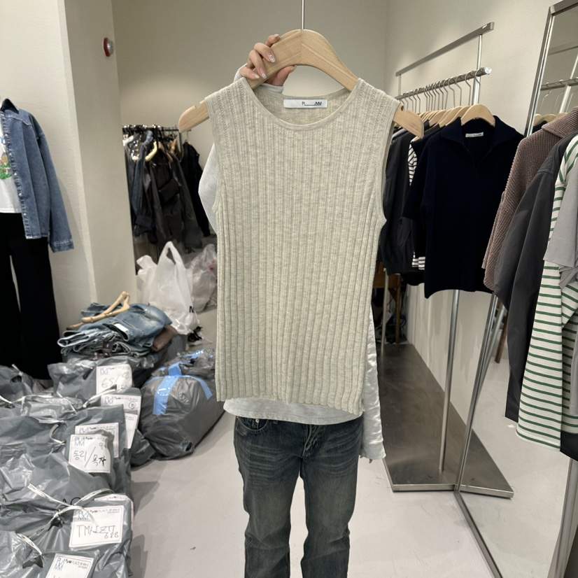 PLAMM韓國直郵女士新款人氣推薦休閑時尚熱賣26春夏吊帶背心PLAMM吊帶/背心