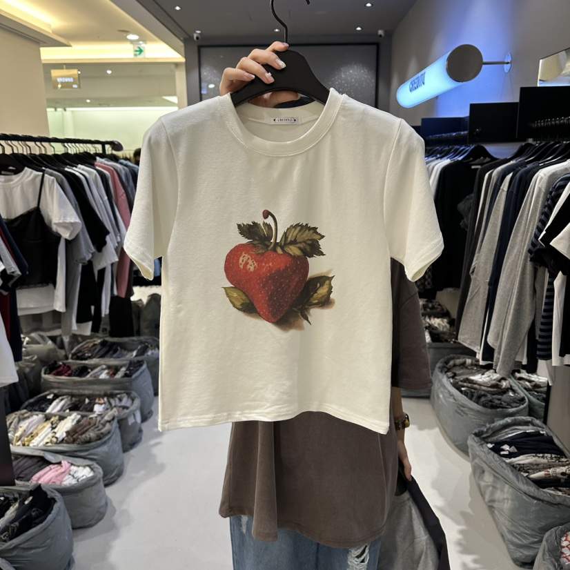 CREDITO東大門直郵女士新款休閑時尚推薦熱賣26春夏真品T恤CREDITOT恤