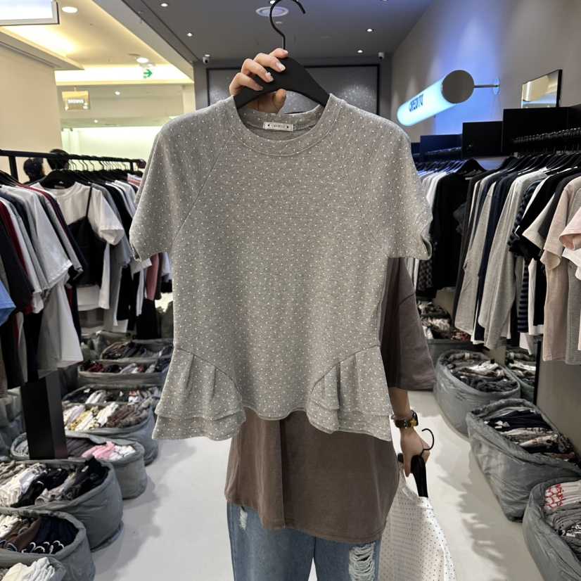 CREDITO東大門代購女士新款時尚熱賣休閑職業推薦真品T恤CREDITOT恤